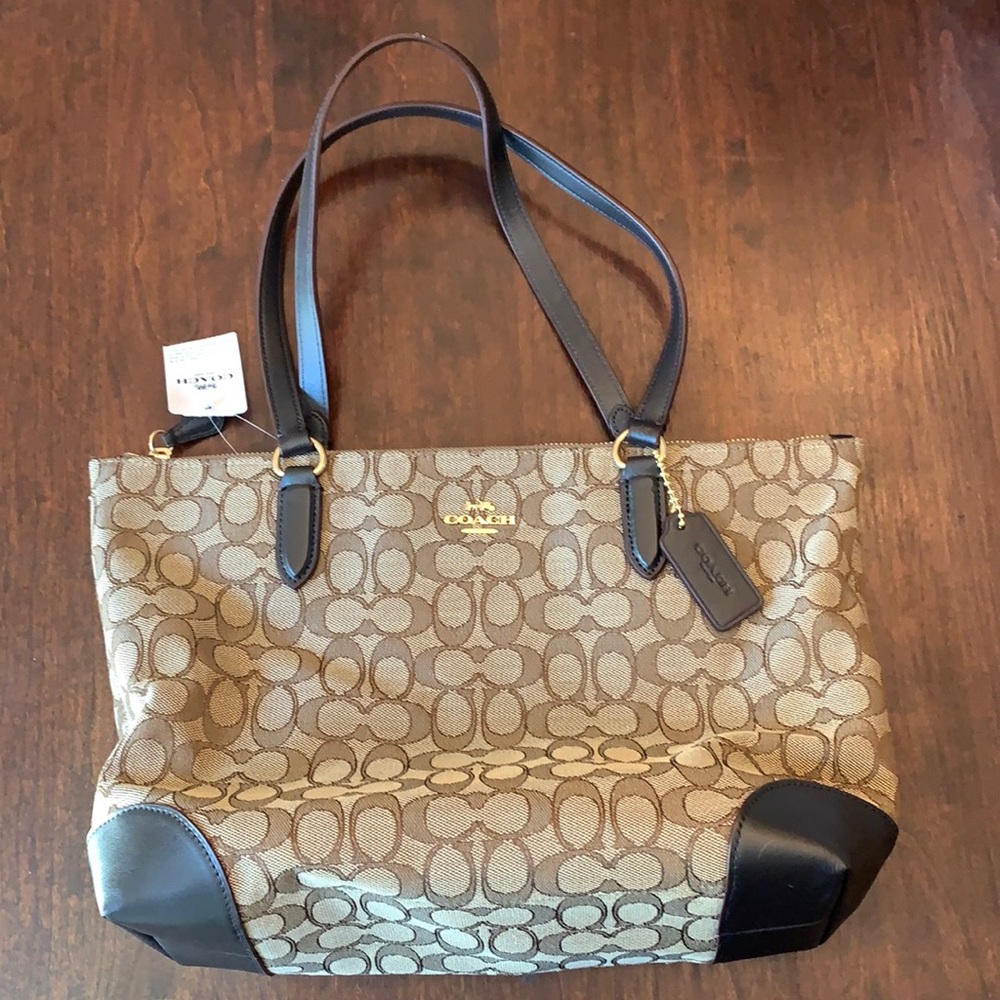 Coach Big zip tote